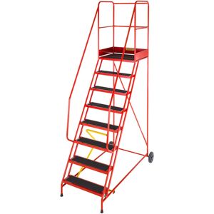 Unknown - 8Tread Heavy Duty Mobile Warehouse - 2.8m - Ladder Unknown - 8Tread Heavy Duty Mobile Warehouse - 2.8m - Ladder