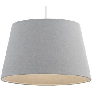Loops 16" Tapered Drum Lamp Shade Grey Linen Cover - Lamp Shade Loops 16" Tapered Drum Lamp Shade Grey Linen Cover - Lamp Shade