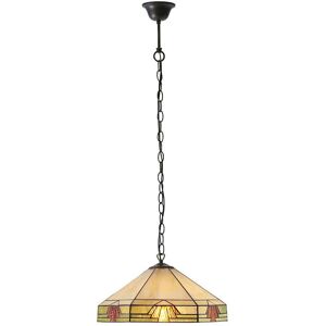 Loops Tiffany Glass Pendant Light - Art Deco Shade - Pendant Light Loops Tiffany Glass Pendant Light - Art Deco Shade - Pendant Light