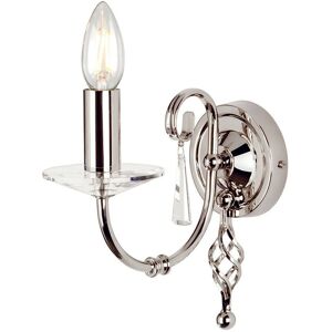 Loops Nickel Wall Light - Swirl Finial - 220mm - Wall Light Loops Nickel Wall Light - Swirl Finial - 220mm - Wall Light