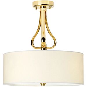 Loops IP44 3 Bulb Semi Flush Light White Lamp Shade - Semi-Flush Light Loops IP44 3 Bulb Semi Flush Light White Lamp Shade - Semi-Flush Light