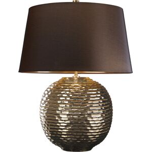 Loops Model Ed00248 - Brown Textured Gold Glaze Table Lamp Loops Model Ed00248 - Brown Textured Gold Glaze Table Lamp
