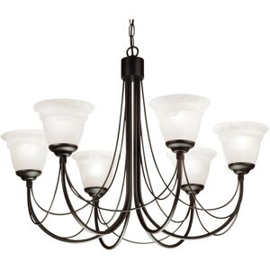 Loops E14 60W Ivory Gothic Chandelier - Candle Tube Light Loops E14 60W Ivory Gothic Chandelier - Candle Tube Light