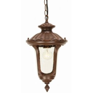 Loops Rusty Bronze IP44 Chain Lantern - Exterior Lighting Loops Rusty Bronze IP44 Chain Lantern - Exterior Lighting