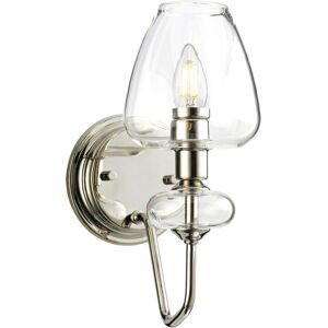 Unspecified Wall Light Polished Nickel Clear Glass LED E14 40W - Wall Light Unspecified Wall Light Polished Nickel Clear Glass LED E14 40W - Wall Light