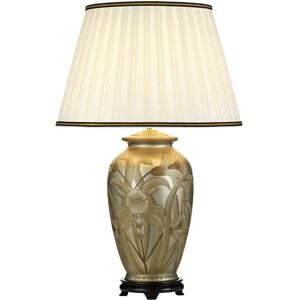 Brand Model - Ivory with Black and Gold trim - Table Lamp Brand Model - Ivory with Black and Gold trim - Table Lamp