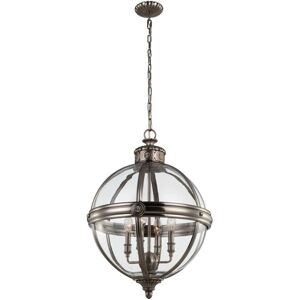 Loops 4 Bulb Chandelier - Antique Nickel - LED E14 - 4 Bulbs Loops 4 Bulb Chandelier - Antique Nickel - LED E14 - 4 Bulbs