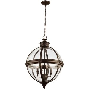 Loops 4 Bulb Chandelier - British Bronze LED Light - 4 Bulbs Loops 4 Bulb Chandelier - British Bronze LED Light - 4 Bulbs