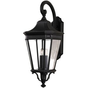 Loops Outdoor IP44 3 Bulb Wall Light Sconce Black LED E14 - Wall Light Loops Outdoor IP44 3 Bulb Wall Light Sconce Black LED E14 - Wall Light