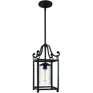 Loops 1 Bulb Antique Forged Iron Pendant Light - Ceiling Lamp Loops 1 Bulb Antique Forged Iron Pendant Light - Ceiling Lamp