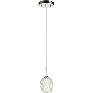 Loops 1 Bulb Nickel Pendant Light - Ceiling Pendant Light Loops 1 Bulb Nickel Pendant Light - Ceiling Pendant Light