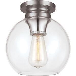 Loops Model E27 60W Polished Nickel Flush Light - Flush Light Loops Model E27 60W Polished Nickel Flush Light - Flush Light