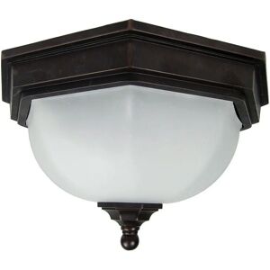 Old Bronze Outdoor Flush Light - IP44 - 2 Bulb - E27 - 40W - Exterior Old Bronze Outdoor Flush Light - IP44 - 2 Bulb - E27 - 40W - Exterior