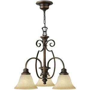 Loops 3 Bulb Chandelier - Antique Bronze - E27 - 60W - Interior Light Loops 3 Bulb Chandelier - Antique Bronze - E27 - 60W - Interior Light