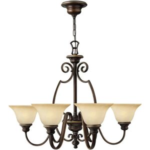 Loops 6 Bulb Chandelier Antique Bronze LED E27 - Chandelier Loops 6 Bulb Chandelier Antique Bronze LED E27 - Chandelier