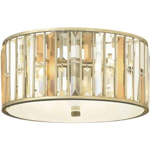 Loops Silver Leaf 3 Bulb Flush Light - Low Ceiling Loops Silver Leaf 3 Bulb Flush Light - Low Ceiling