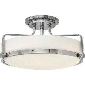 Lamps 3 Bulb Semi Flush Opal Glass Metal Ring Chrome LED E27 60W Lamps 3 Bulb Semi Flush Opal Glass Metal Ring Chrome LED E27 60W