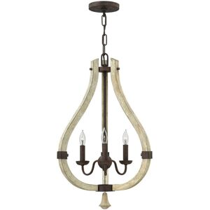 Loops 3 Bulb Chandelier - Iron Rust Pendant Light - Chandelier Loops 3 Bulb Chandelier - Iron Rust Pendant Light - Chandelier