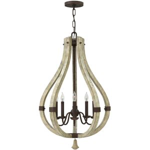 Loops 5 Bulb Rust Iron Chandelier - Pendant Light Loops 5 Bulb Rust Iron Chandelier - Pendant Light