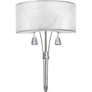 Loops Twin Wall Nickel LED Wall Light - Wall Light Loops Twin Wall Nickel LED Wall Light - Wall Light