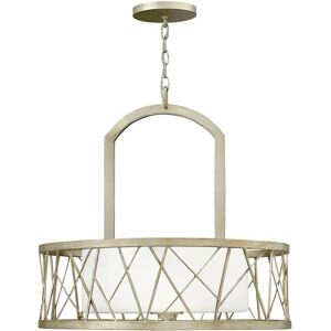 Loops 3 Bulb Chandelier Silver Leaf LED E27 100W - Chandelier Loops 3 Bulb Chandelier Silver Leaf LED E27 100W - Chandelier