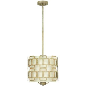 Loops 3 Bulb Ceiling Pendant Light Fitting Silver Leaf LED E14 60W Bulb - Pendant Loops 3 Bulb Ceiling Pendant Light Fitting Silver Leaf LED E14 60W Bulb - Pendant