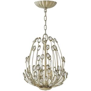 Loops 3 Bulb Silver Leaf Pendant Light - Pendant Loops 3 Bulb Silver Leaf Pendant Light - Pendant