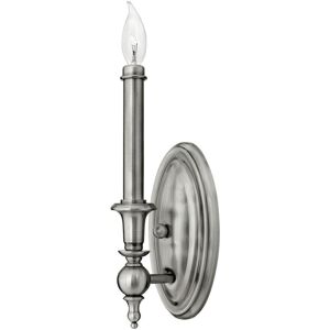 Loops - Tall Candle Sleeve Finials & Ball Shape - Antique Nickel - E14 - LED - Wall Light Loops - Tall Candle Sleeve Finials & Ball Shape - Antique Nickel - E14 - LED - Wall Light