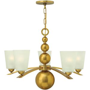 Loops 5 Bulb Chandelier Vintage Brass LED E27 - 60W - Chandelier Loops 5 Bulb Chandelier Vintage Brass LED E27 - 60W - Chandelier