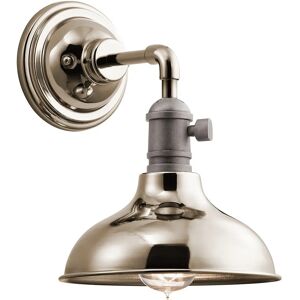 Loops Wall Light Retro Industrial Wide Bell Downlight Shade Natural Brass LED E27 60W - Wall Light Loops Wall Light Retro Industrial Wide Bell Downlight Shade Natural Brass LED E27 60W - Wall Light