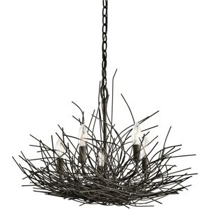 Loops 5 Bulb Chandelier Olde Bronze - Chandelier Loops 5 Bulb Chandelier Olde Bronze - Chandelier