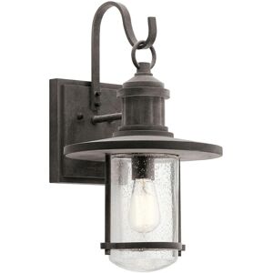 Loop Outdoor Weathered Zinc IP44 Wall Lantern - Exterior Light Loop Outdoor Weathered Zinc IP44 Wall Lantern - Exterior Light