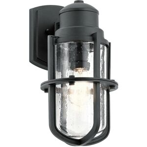 Loops Outdoor Wall Lantern - IP44 Black LED 60W Loops Outdoor Wall Lantern - IP44 Black LED 60W