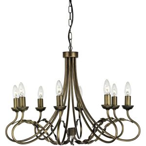 Loops 8 Bulb Chandelier Black Gold LED E14 - Chandelier Loops 8 Bulb Chandelier Black Gold LED E14 - Chandelier