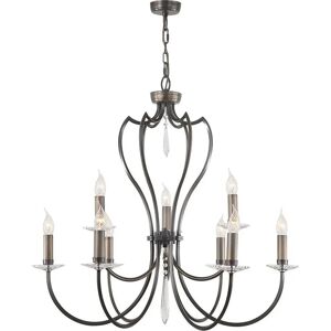 Loops 9 Bulb Chandelier Dark Bronze LED E14 - Chandelier Loops 9 Bulb Chandelier Dark Bronze LED E14 - Chandelier