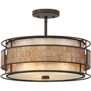 Loops Renaissance Copper 3 Bulb Semi-Flush Light - Semi-Flush Light Loops Renaissance Copper 3 Bulb Semi-Flush Light - Semi-Flush Light