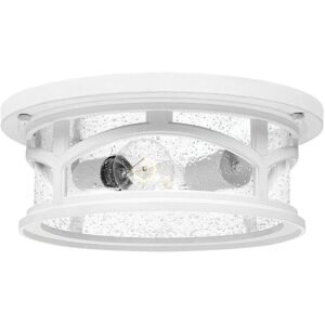 Loops Outdoor IP44 White LED Flush Light - Low Ceiling Loops Outdoor IP44 White LED Flush Light - Low Ceiling