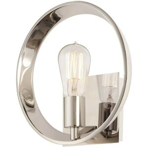 Loops Wall Light Imperial Silver - Modern Circular Design - E27 60W - Wall Light Loops Wall Light Imperial Silver - Modern Circular Design - E27 60W - Wall Light