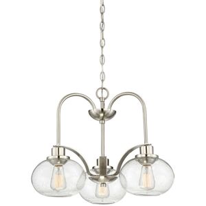 Loops Model Ed02364 - 1 Bulb Pendant Chandelier - Brushed Nickel - Interior Light Loops Model Ed02364 - 1 Bulb Pendant Chandelier - Brushed Nickel - Interior Light