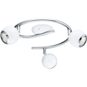 Loops Flush 3 Spots Ceiling Light White Chrome Shade - Ceiling Light Loops Flush 3 Spots Ceiling Light White Chrome Shade - Ceiling Light