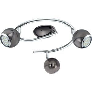 Nickel Chrome Ceiling Light - 3 Spots, GU10 3x3W, Steel Nickel Chrome Ceiling Light - 3 Spots, GU10 3x3W, Steel