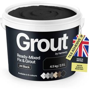 Hemway - Premium Jet Black - Jet Black - Ready-Mixed - Grout Hemway - Premium Jet Black - Jet Black - Ready-Mixed - Grout