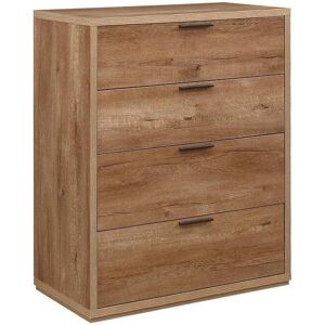 Birlea Stockwell Rustic Oak 4 Drawer Chest of Drawers - Chest of Drawers Birlea Stockwell Rustic Oak 4 Drawer Chest of Drawers - Chest of Drawers