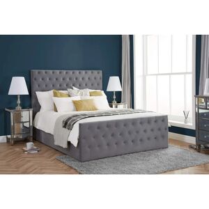 Birlea Marquis Grey Velvet Ottoman Bed Frame - Bed Type Birlea Marquis Grey Velvet Ottoman Bed Frame - Bed Type