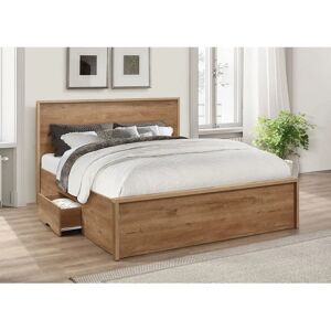 Birlea Stockwell Rustic Oak Double Bed with Storage Birlea Stockwell Rustic Oak Double Bed with Storage