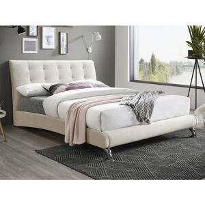 Birlea Hemlock Small Double Bed - Warm Stone Velvet - Stylish Design Birlea Hemlock Small Double Bed - Warm Stone Velvet - Stylish Design