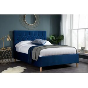 Birlea Loxley Midnight Blue Fabric Bed Frame - Bed Frame Birlea Loxley Midnight Blue Fabric Bed Frame - Bed Frame