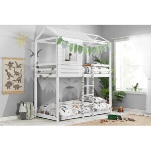 Birlea Adventure White Wooden Bunk Bed - Kids & Siblings Birlea Adventure White Wooden Bunk Bed - Kids & Siblings