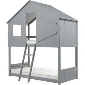 Birlea Safari Grey Wooden Bunk Bed - Sleep & Play Birlea Safari Grey Wooden Bunk Bed - Sleep & Play
