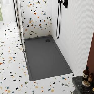 Hudson Reed 1200 x 900mm Rectangular Pearlstone Shower Tray Slate Grey Hudson Reed 1200 x 900mm Rectangular Pearlstone Shower Tray Slate Grey